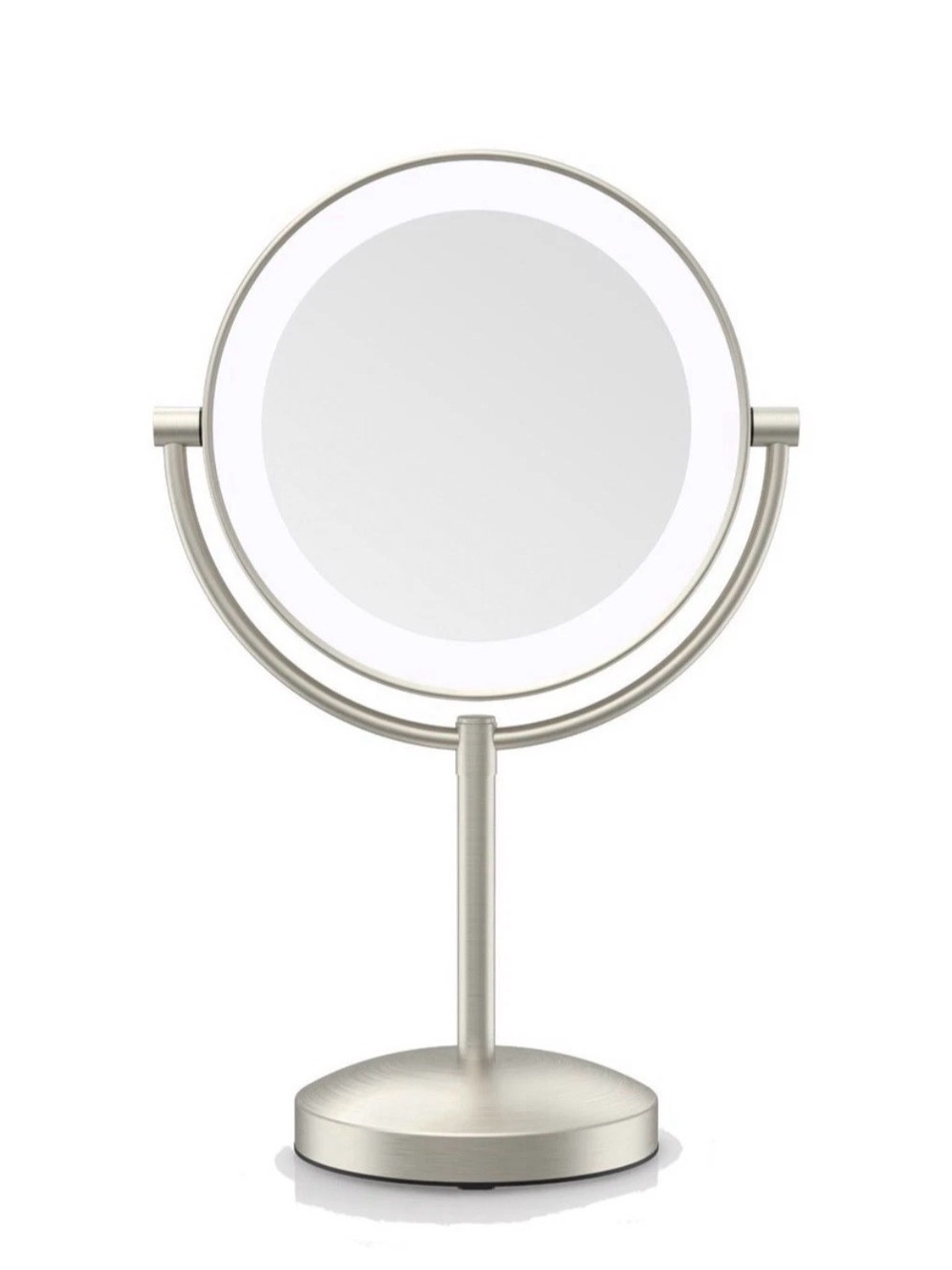Conair Satin Nickel Rechargeable Lighted Mirror